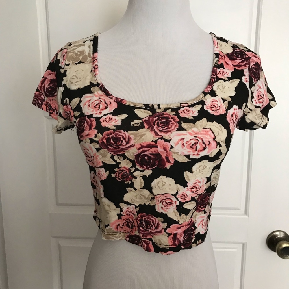 Flower crop top